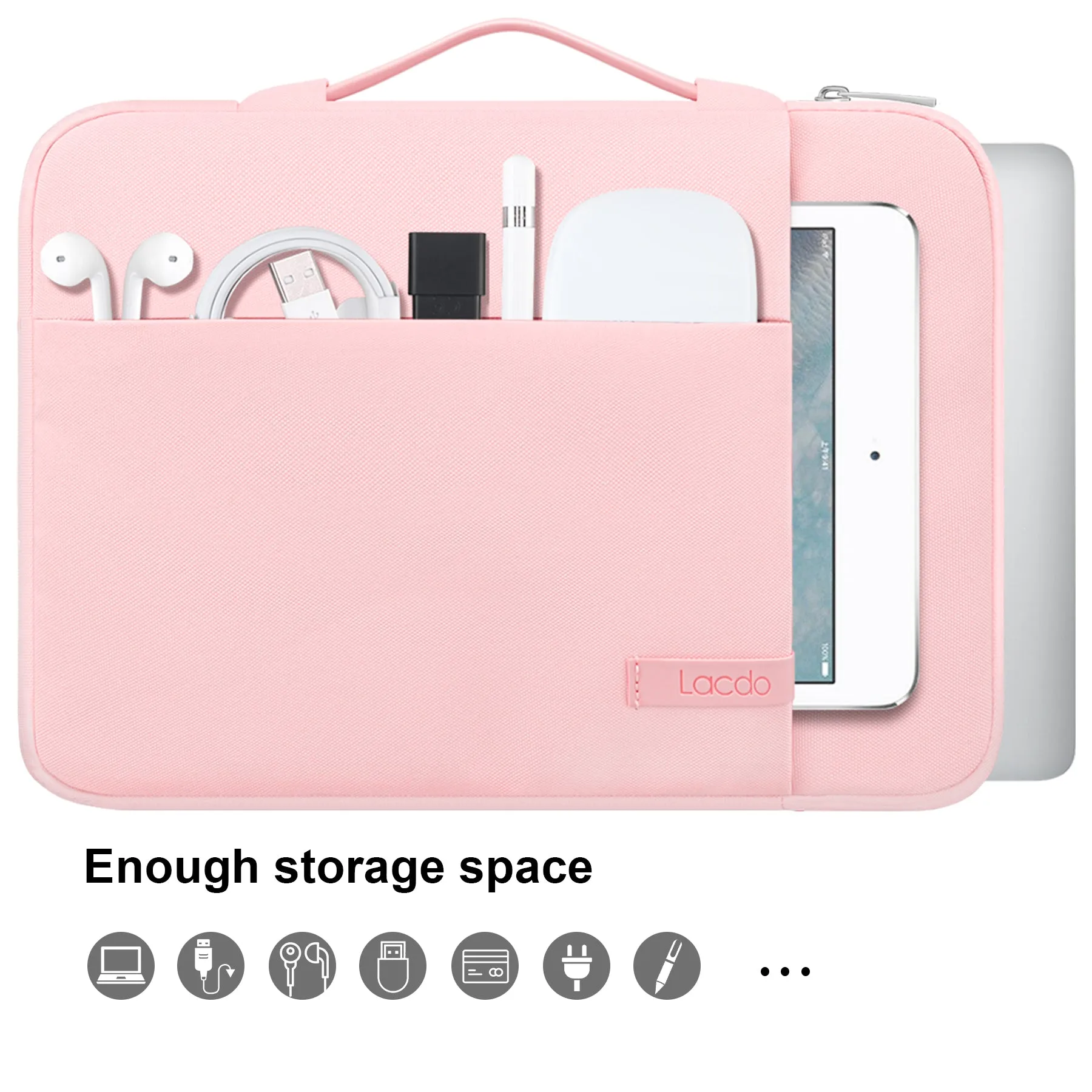 13-13.3 inch Laptop Sleeve Briefcase Case for New Macbook Pro/Air/iPad Pro/Surface Pro