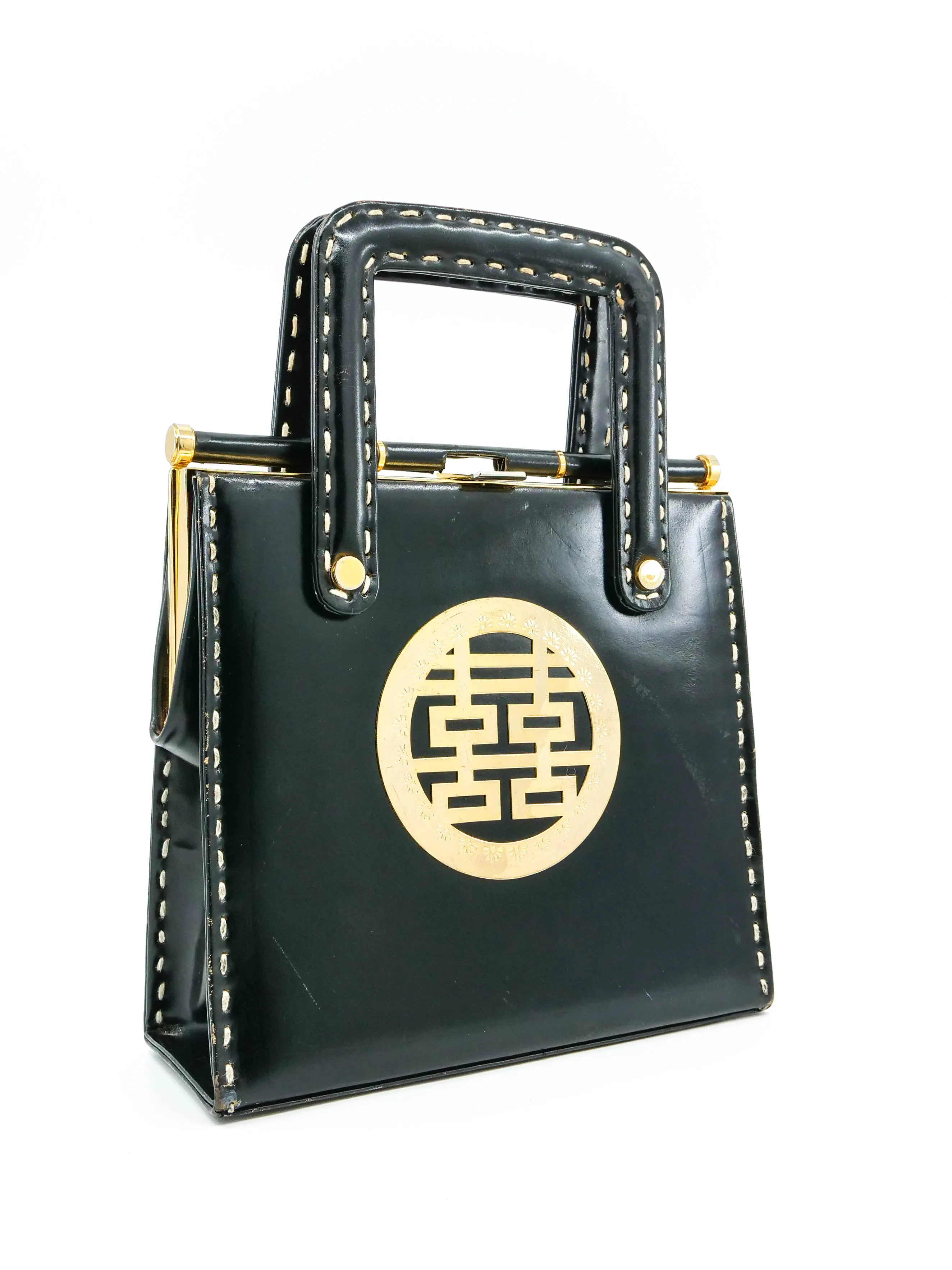 1960's Double Happiness Top Handle Bag