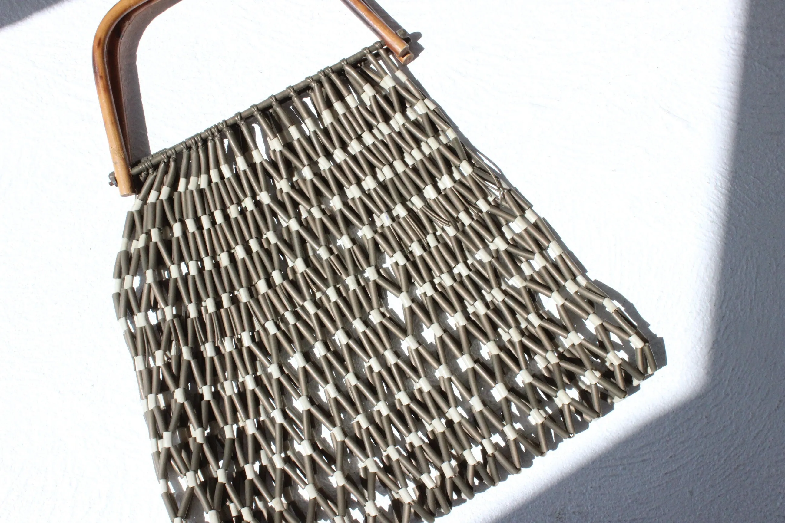 70s Bamboo Handle Bag