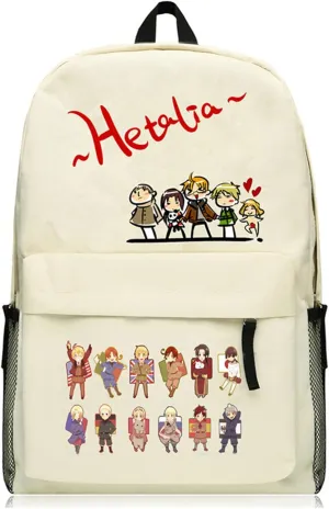 Anime Axis Powers Hetalia Backpack School Bag Rucksack Daypack Bag 3