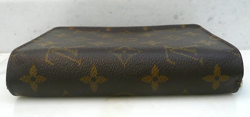 Authentic Louis Vuitton Large Compact Zippe Monogram Wallet