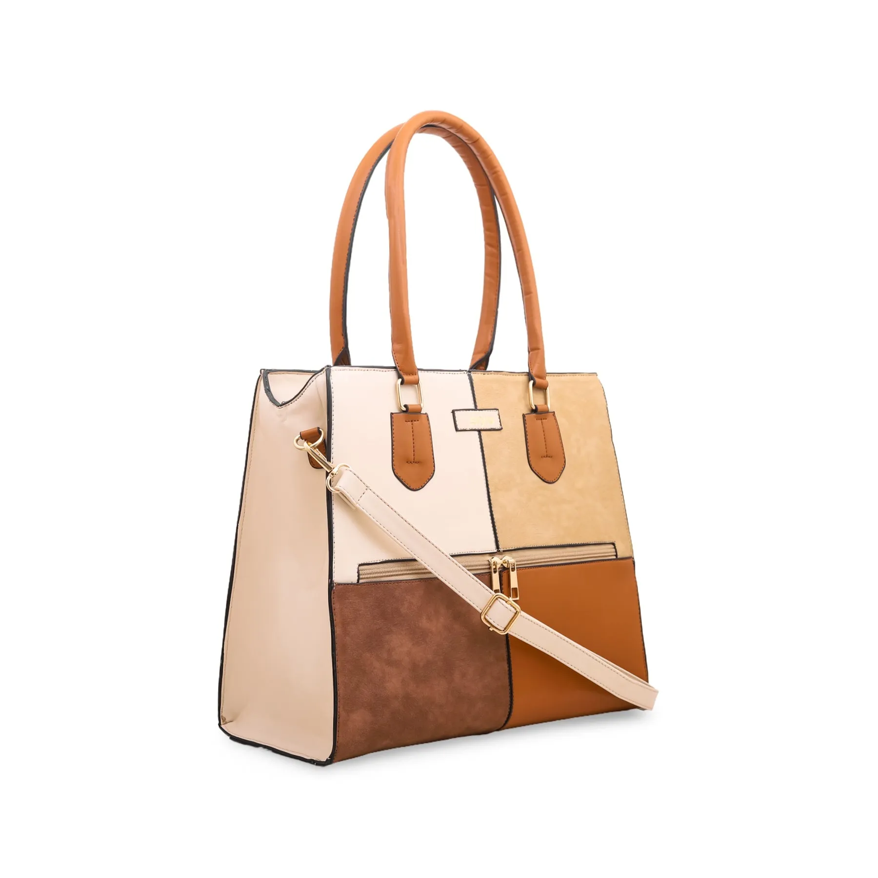 Beige Formal Hand Bag P54537