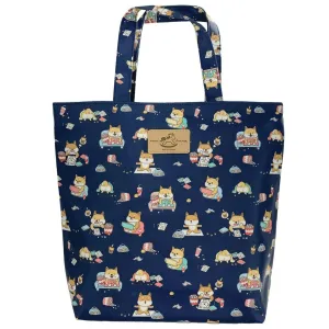 Blue Weekend Shiba Bucket Tote