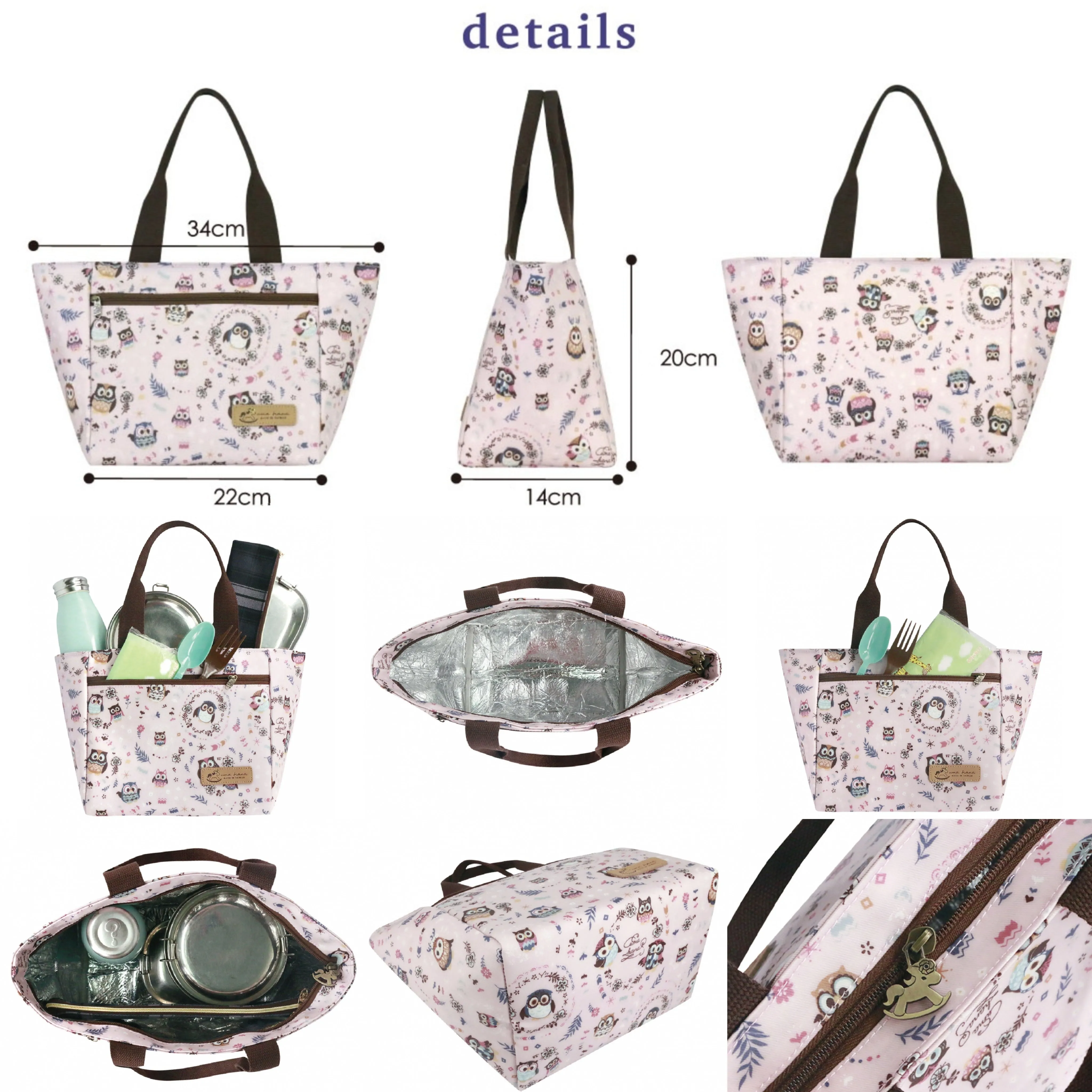 Blue Weekend Shiba Insulated Lunch Tote
