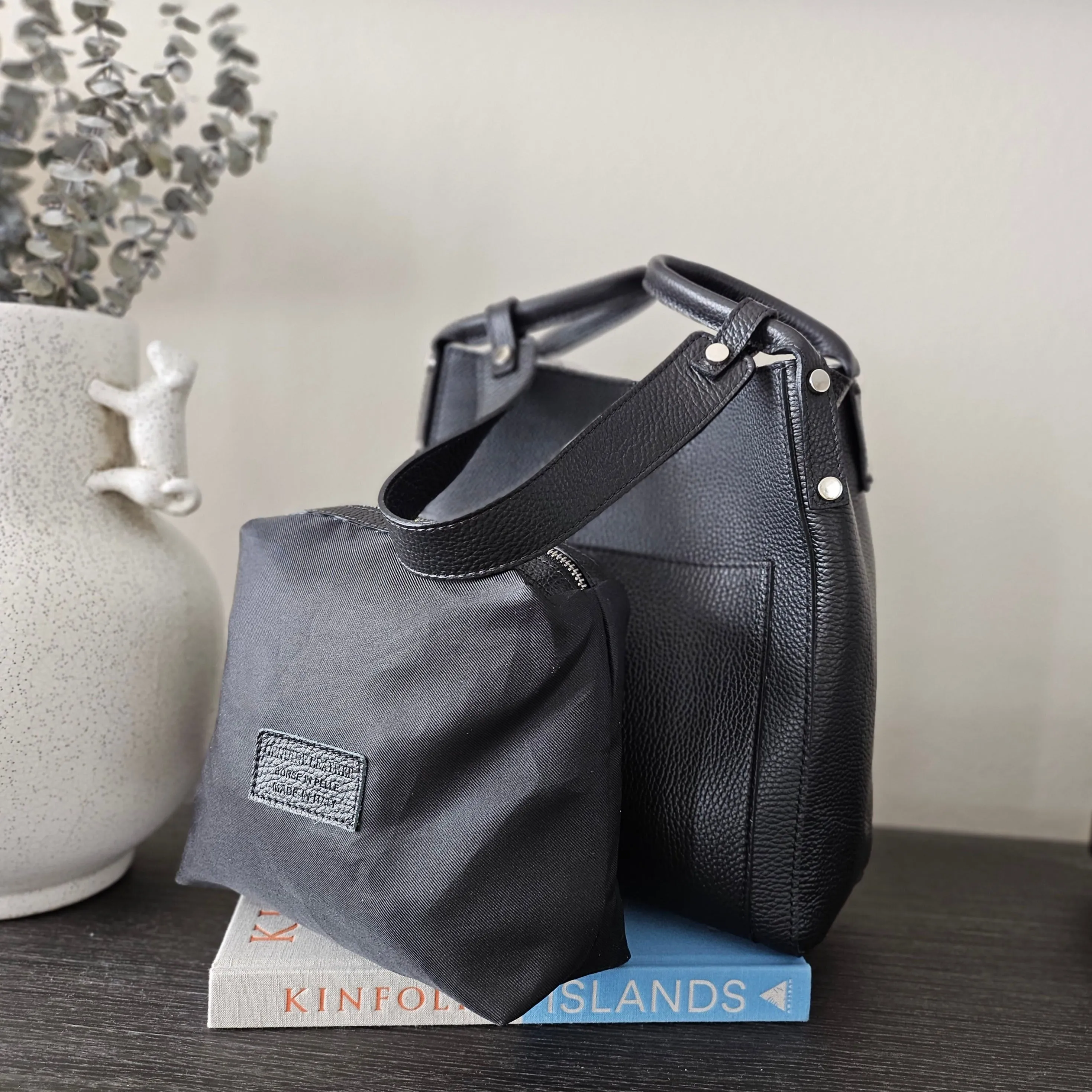Carro Positano Italy Italian Leather Bucket bag Inner pouch included