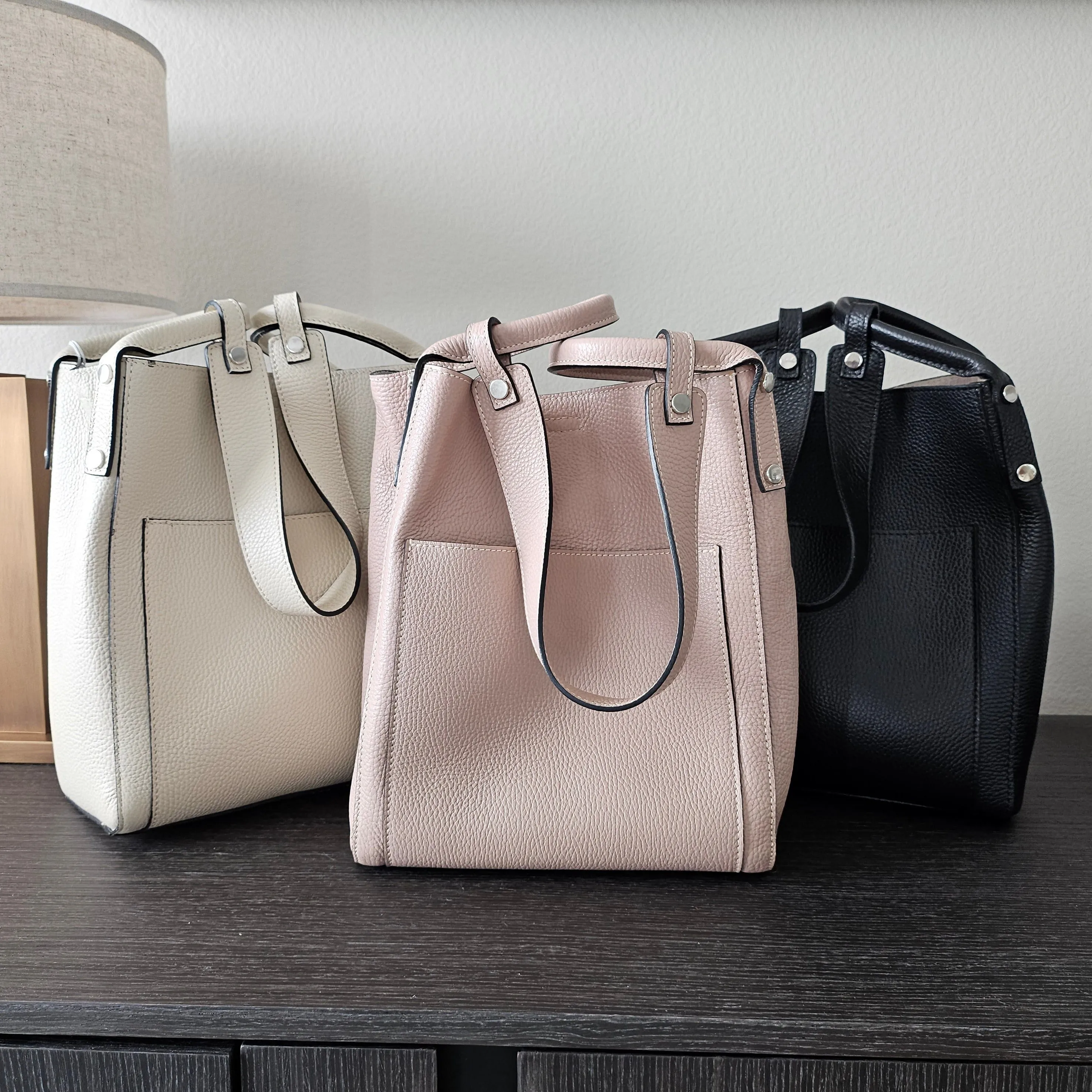 Carro Positano Italy Italian Leather Bucket bag Inner pouch included