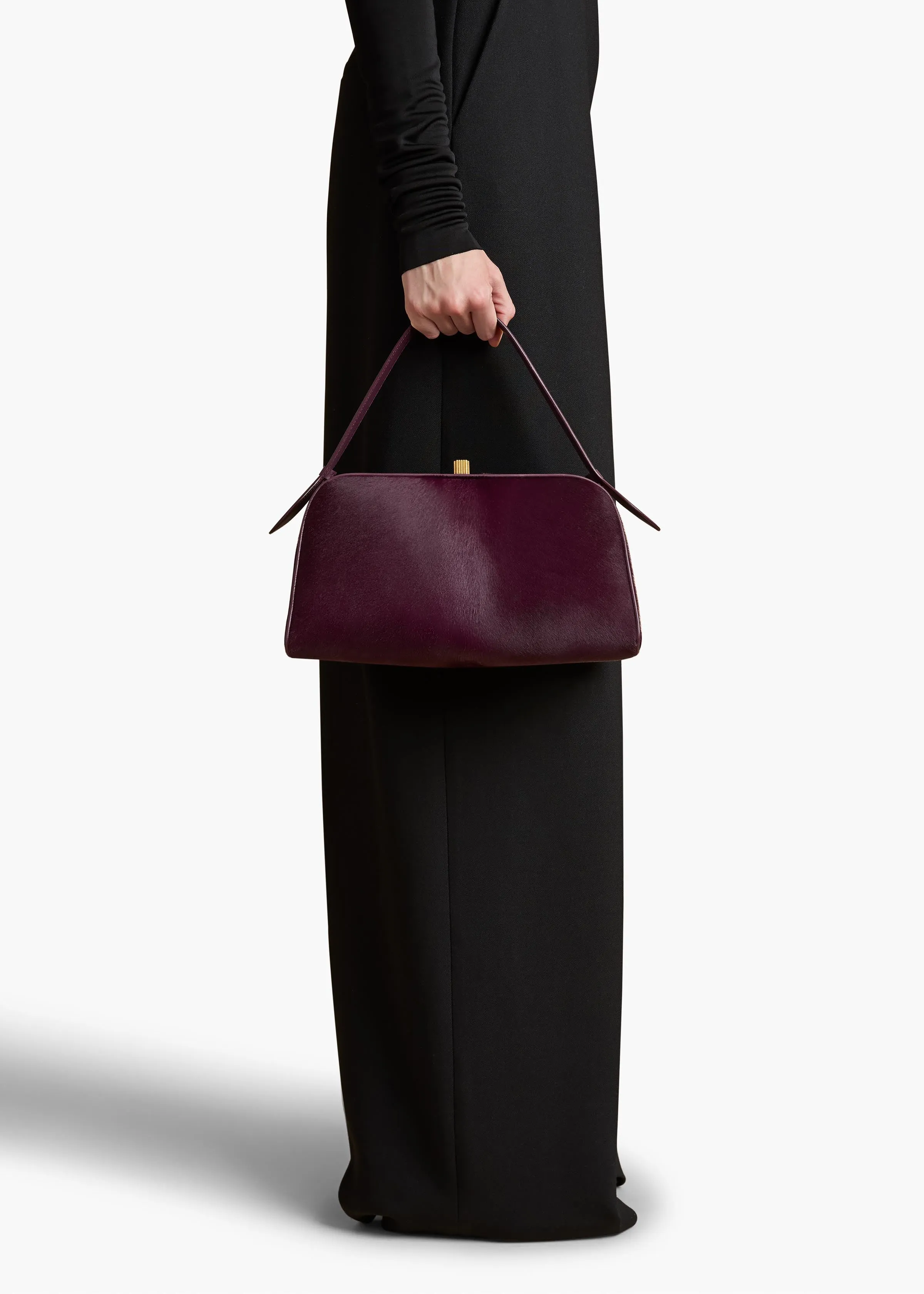 Cate Bag in Eggplant Haircalf