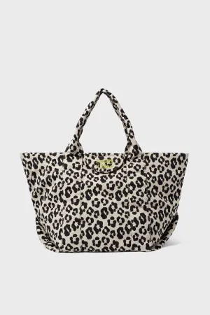 Cement Beige Leopard Laetizia Tote
