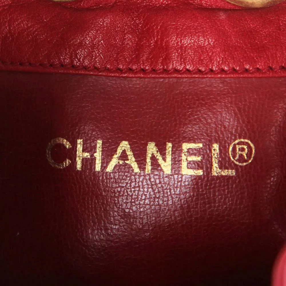 Chanel Red Bucket Bag - '90s