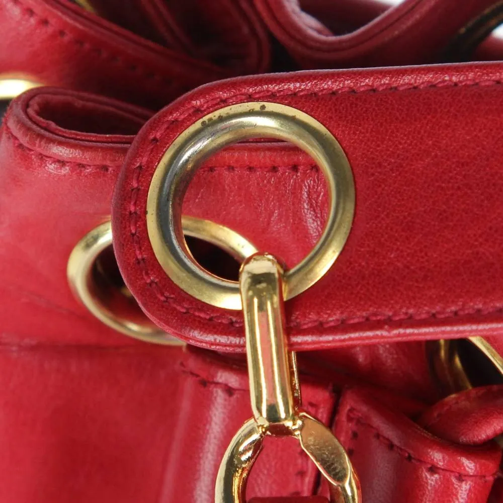 Chanel Red Bucket Bag - '90s