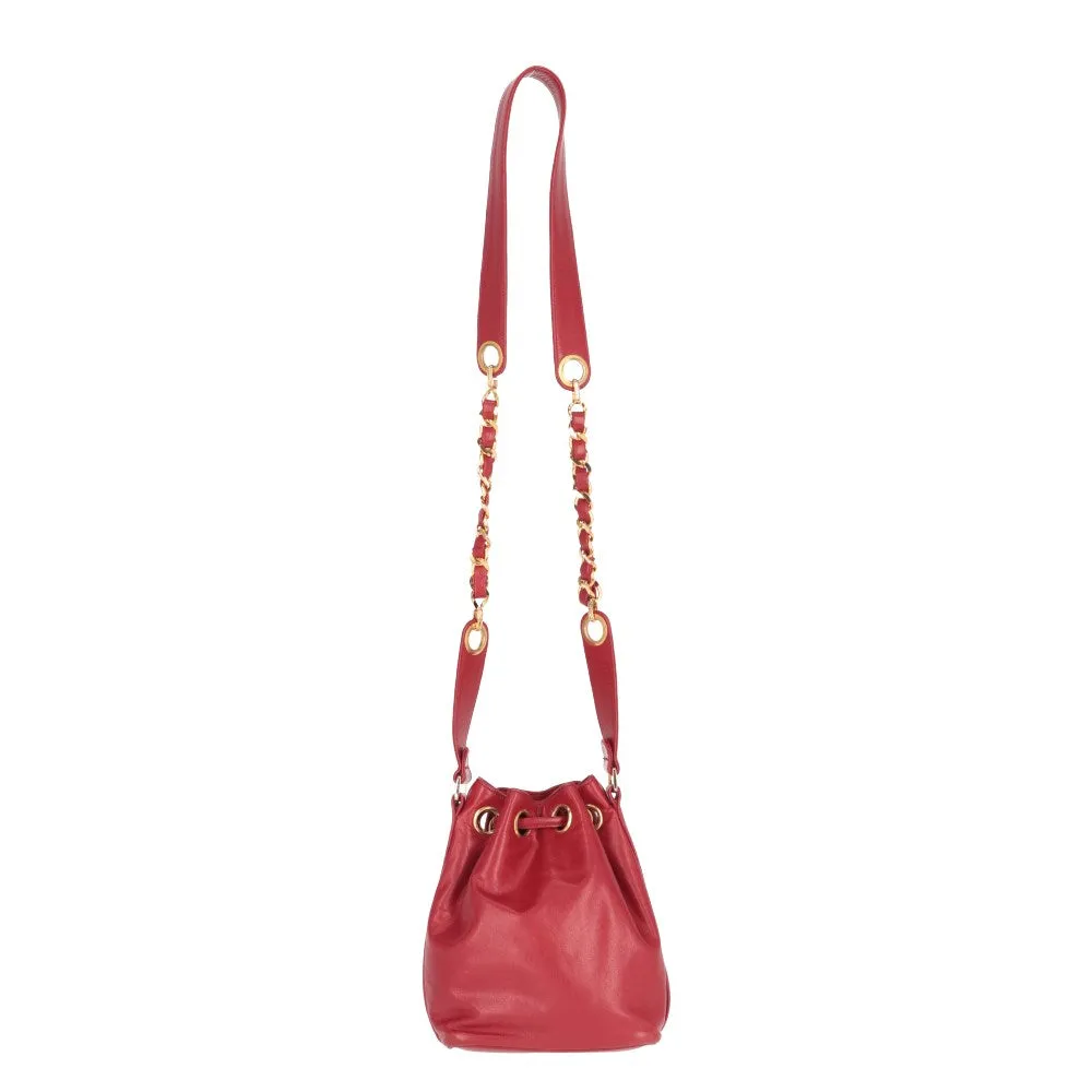 Chanel Red Bucket Bag - '90s
