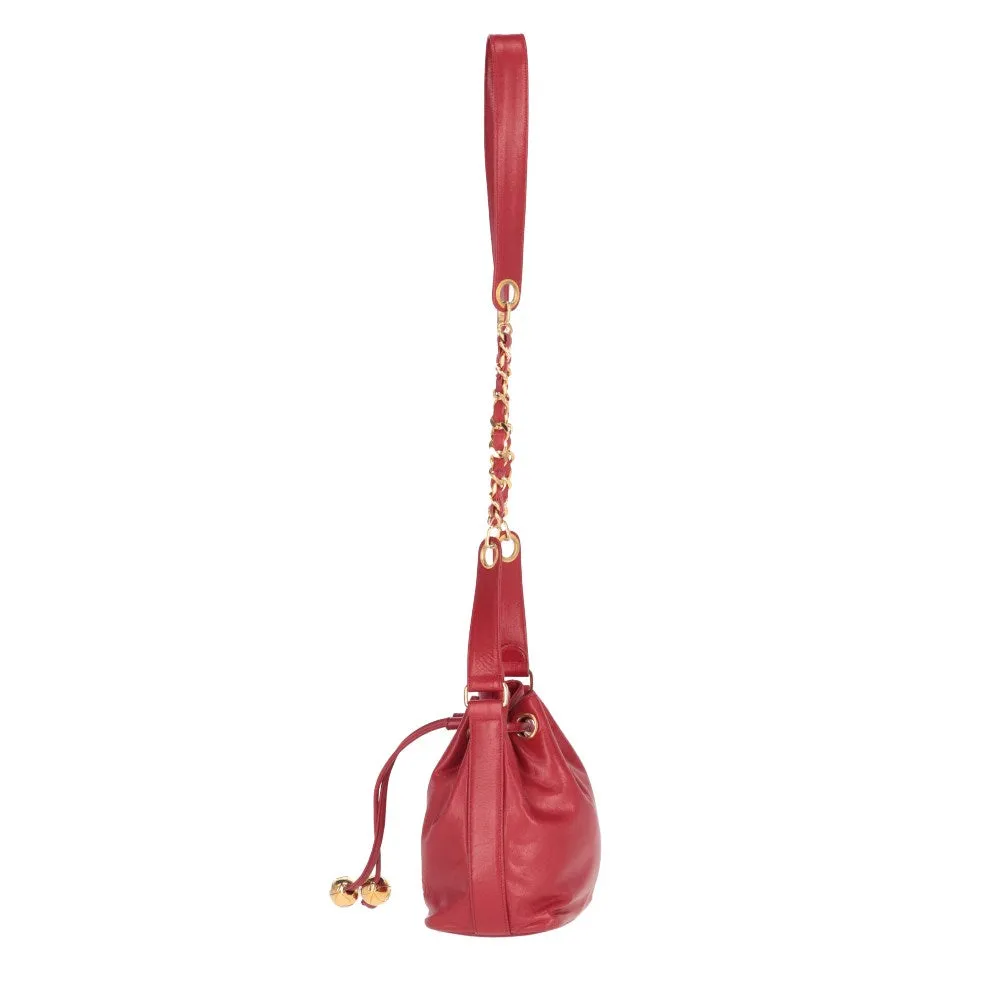 Chanel Red Bucket Bag - '90s