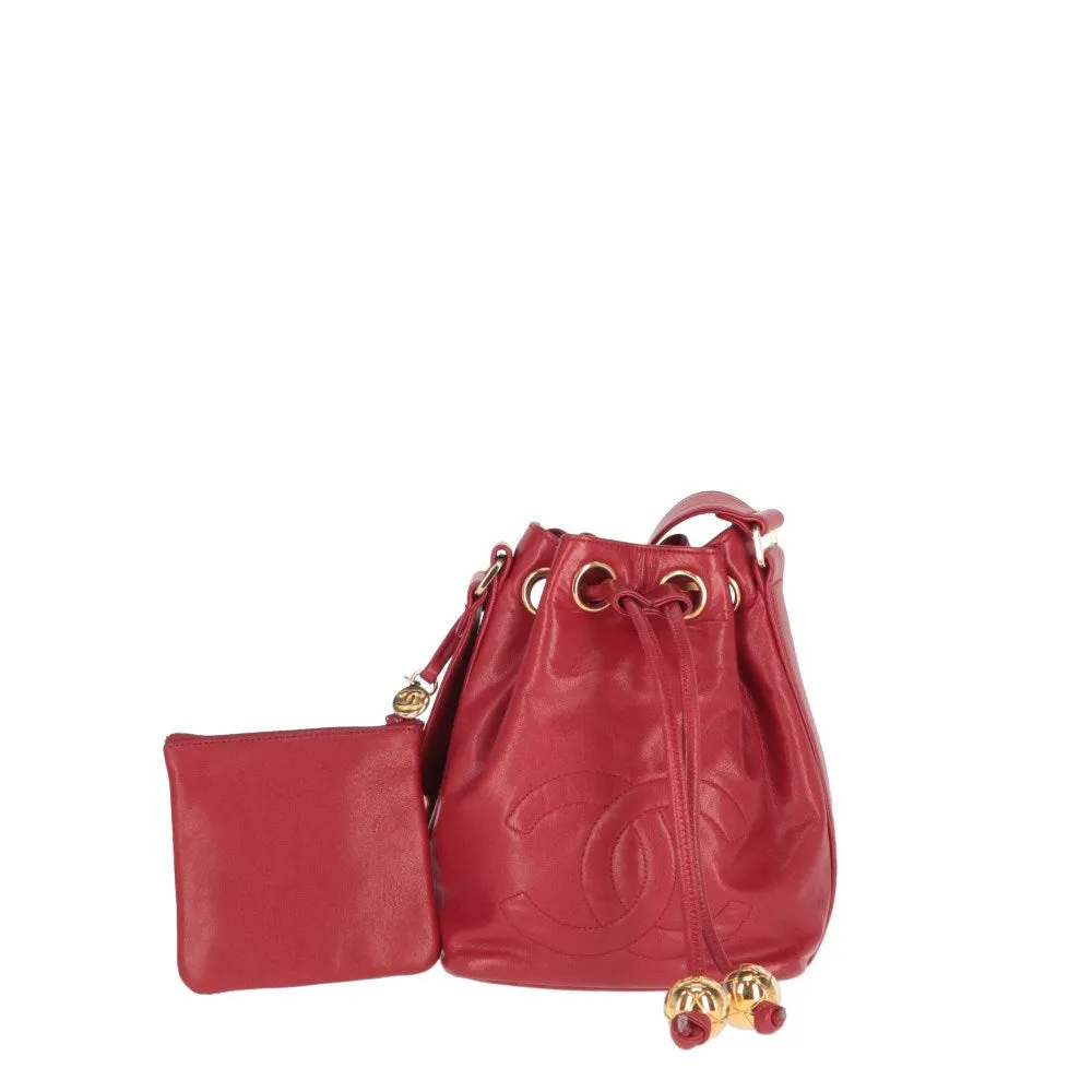 Chanel Red Bucket Bag - '90s