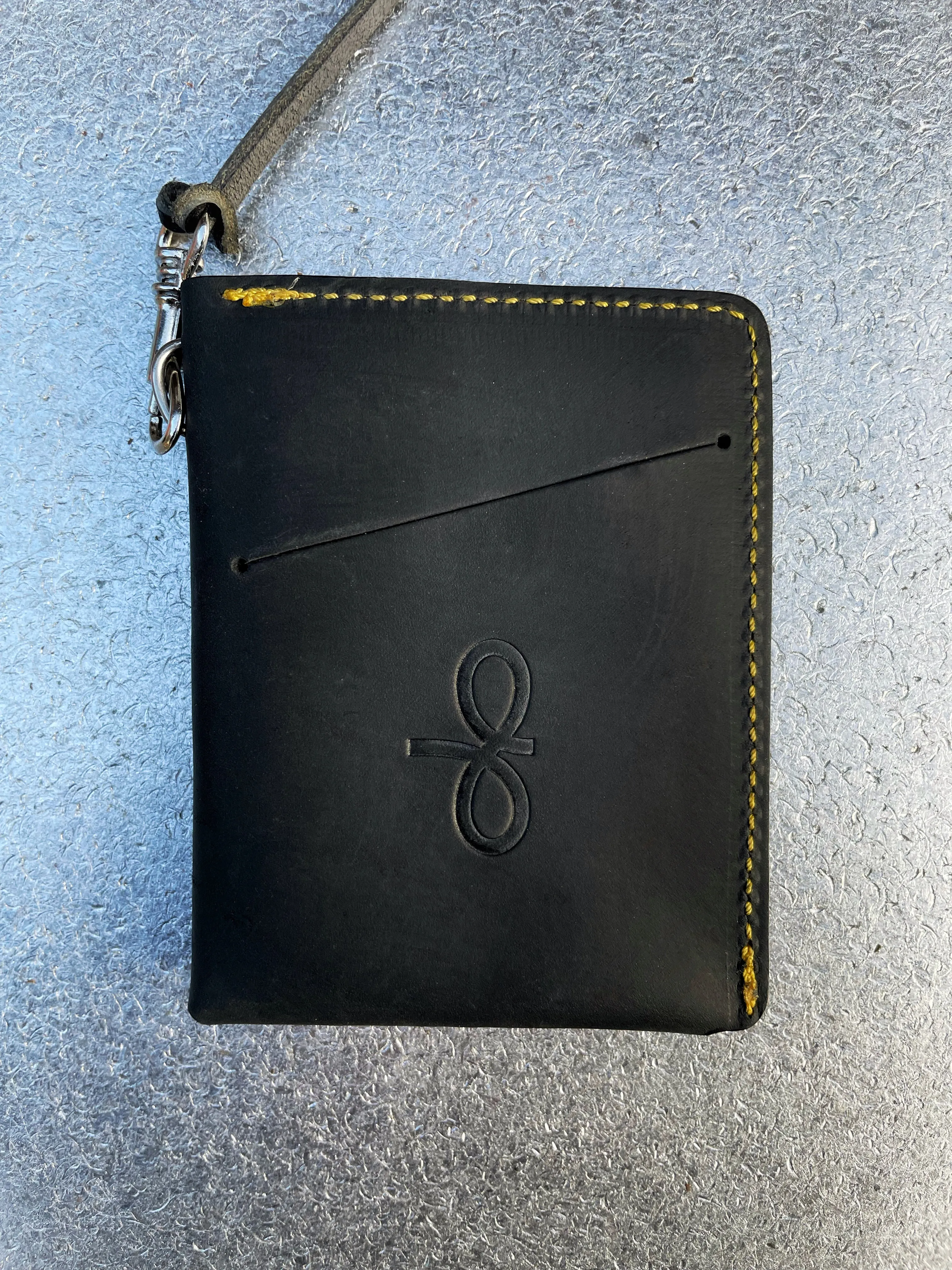 CODA wallet black crazy horse