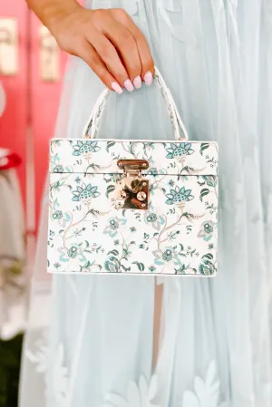 Cottagecore Beauty Floral Box Bag (Blue Flower)