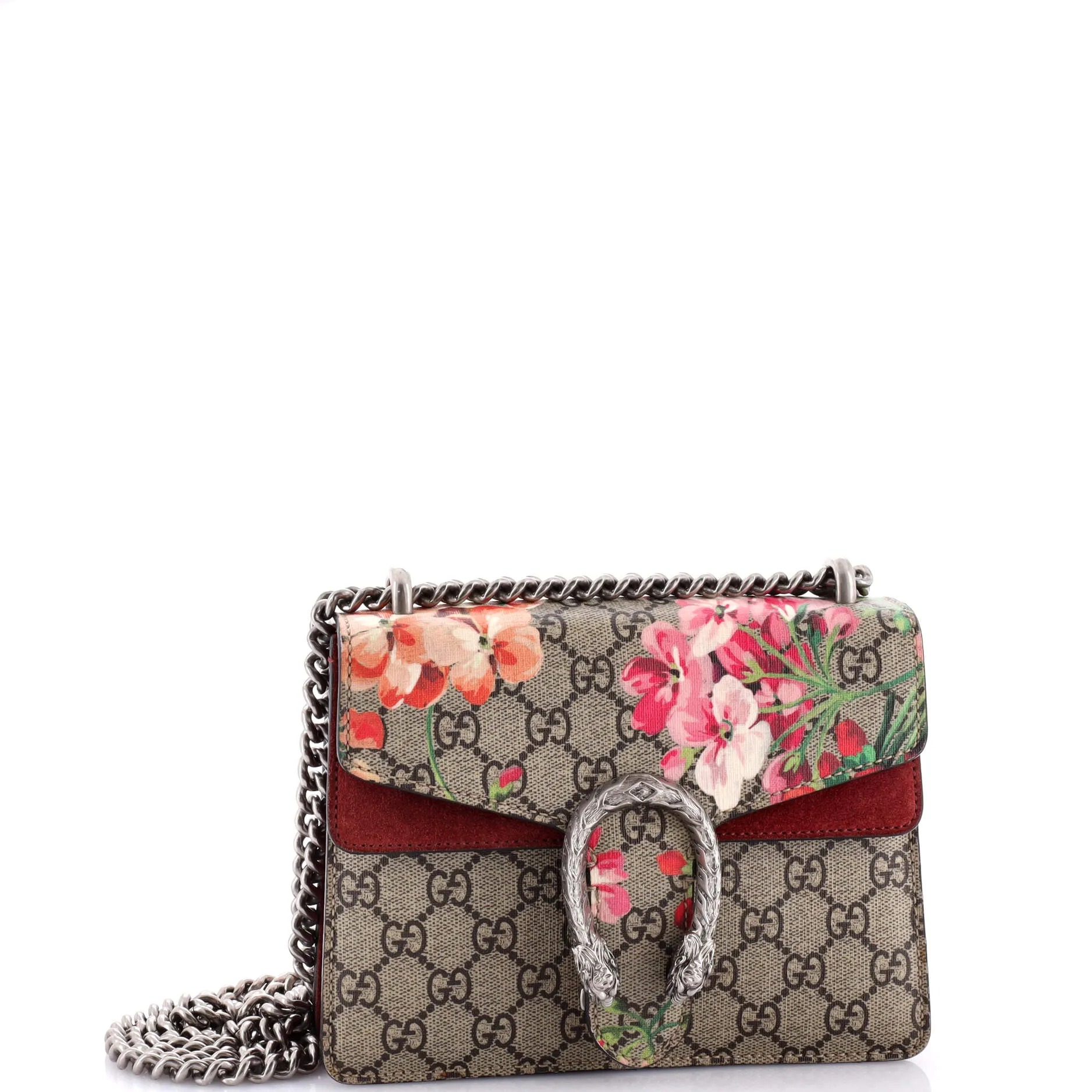 Dionysus Bag Blooms Print GG Coated Canvas Mini