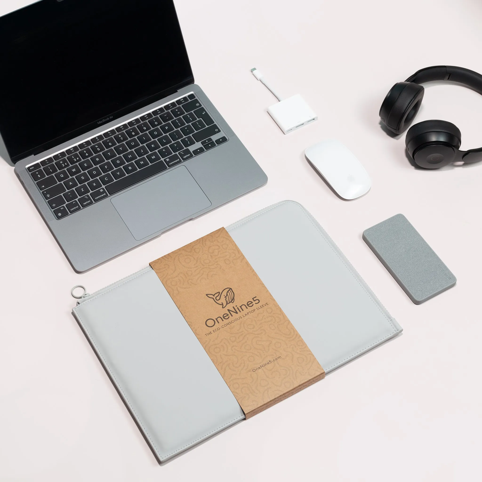 Eco-Conscious 13" Laptop Sleeve, Moeraki Grey