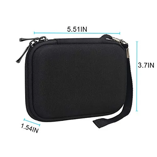 External Hard Drive Case Protective Case for Samsung T7 Shield/Samsung T7/T7 Touch Portable SSD 500GB 1TB 2TB USB 3.2 Hard Eva Waterproof Shockproof Case Travel Bag, Black Black