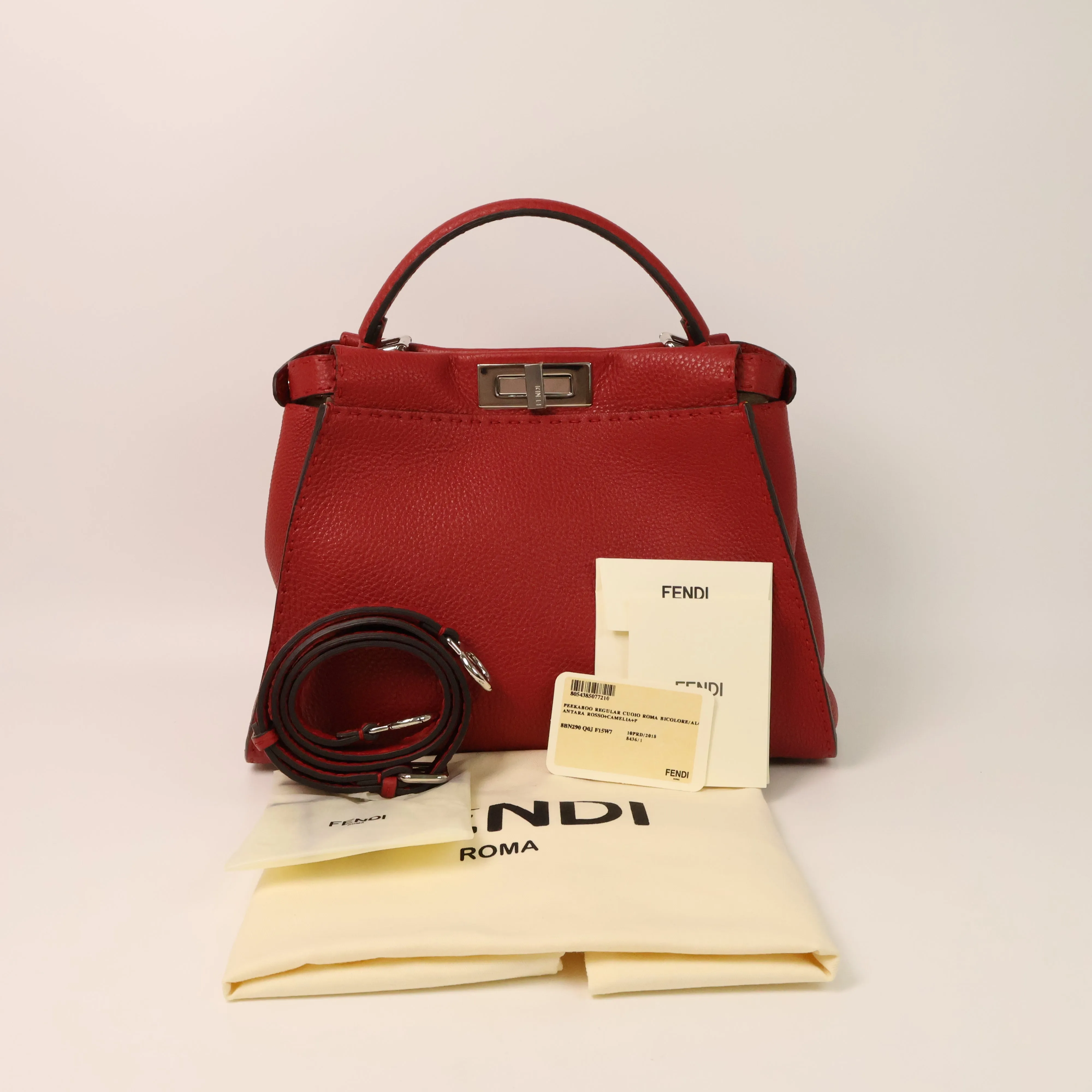 Fendi Peekaboo Regular Red