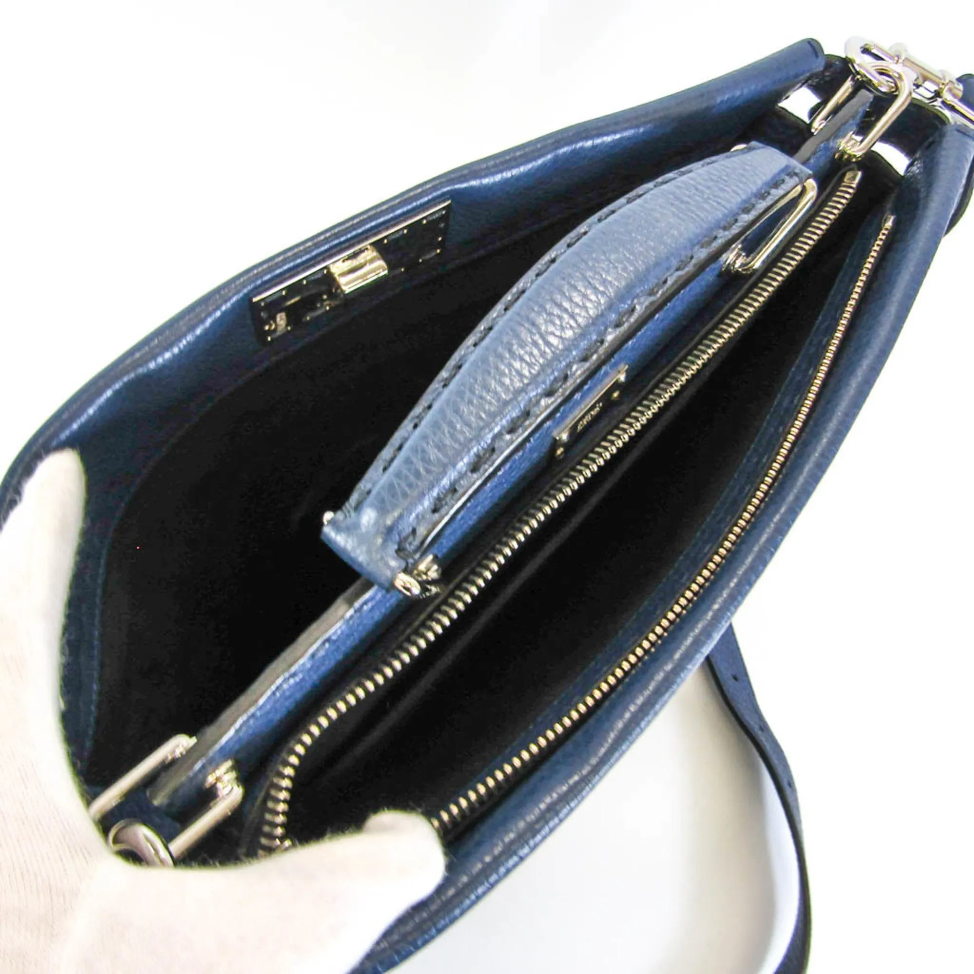 Fendi Selleria  Leather Shoulder Bag