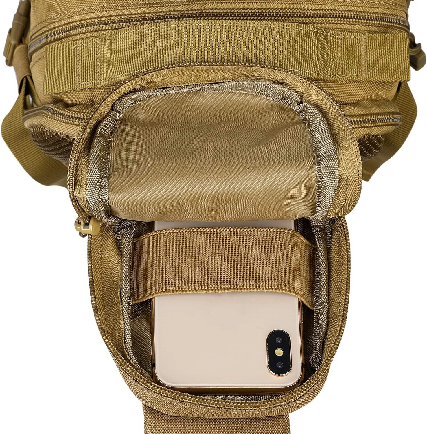G4Free EDC Bag Tactical Sling Bag Backpack Molle Chest Shoulder Assault Pack Rectangular Outdoor Daypack