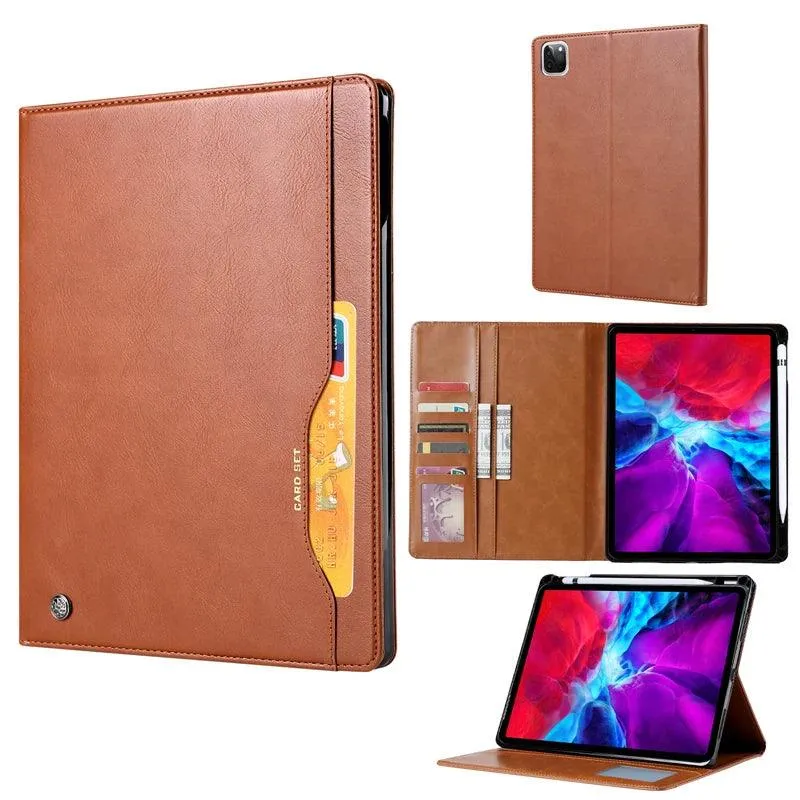 iPad Pro 11 2024 Business Flip Leather Card Slot Book Stand
