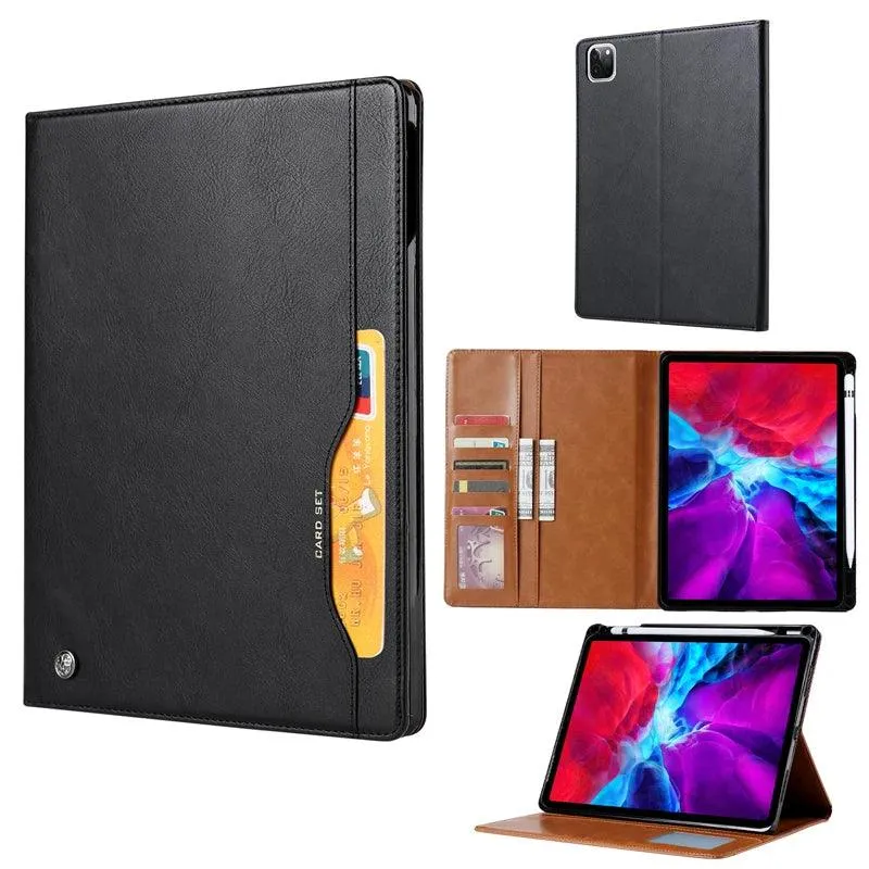 iPad Pro 11 2024 Business Flip Leather Card Slot Book Stand