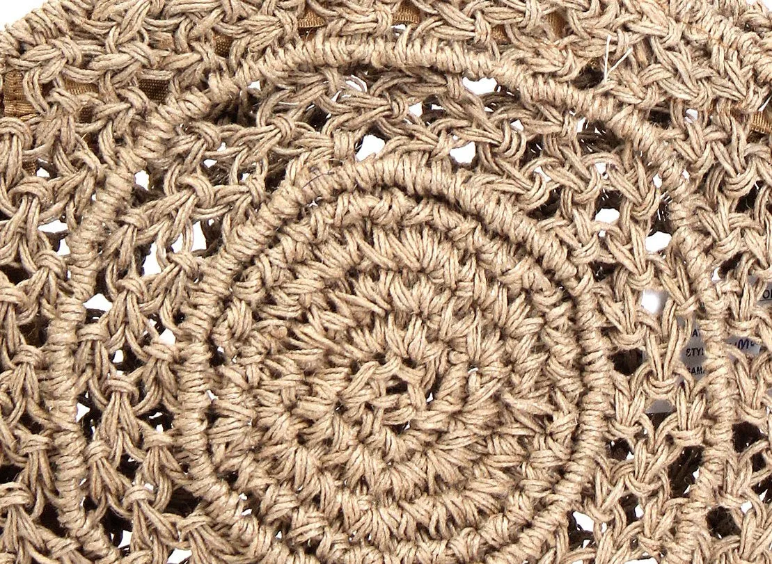 Jute Cord Round Macrame Sling Bag