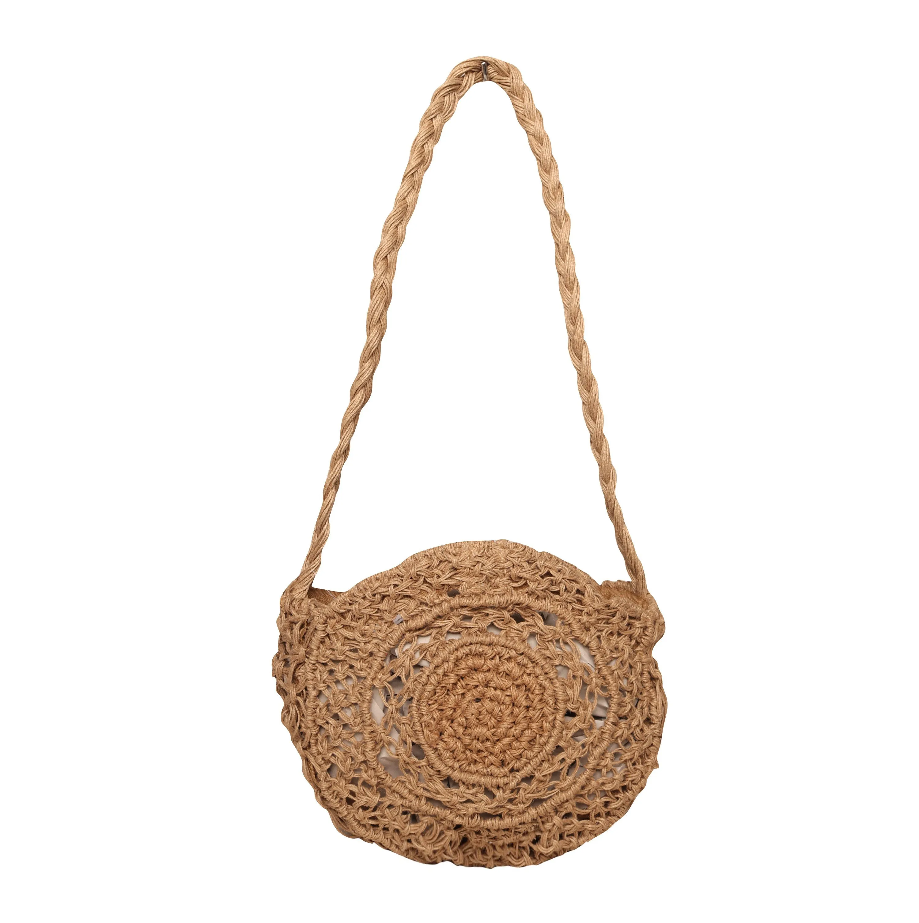 Jute Cord Round Macrame Sling Bag