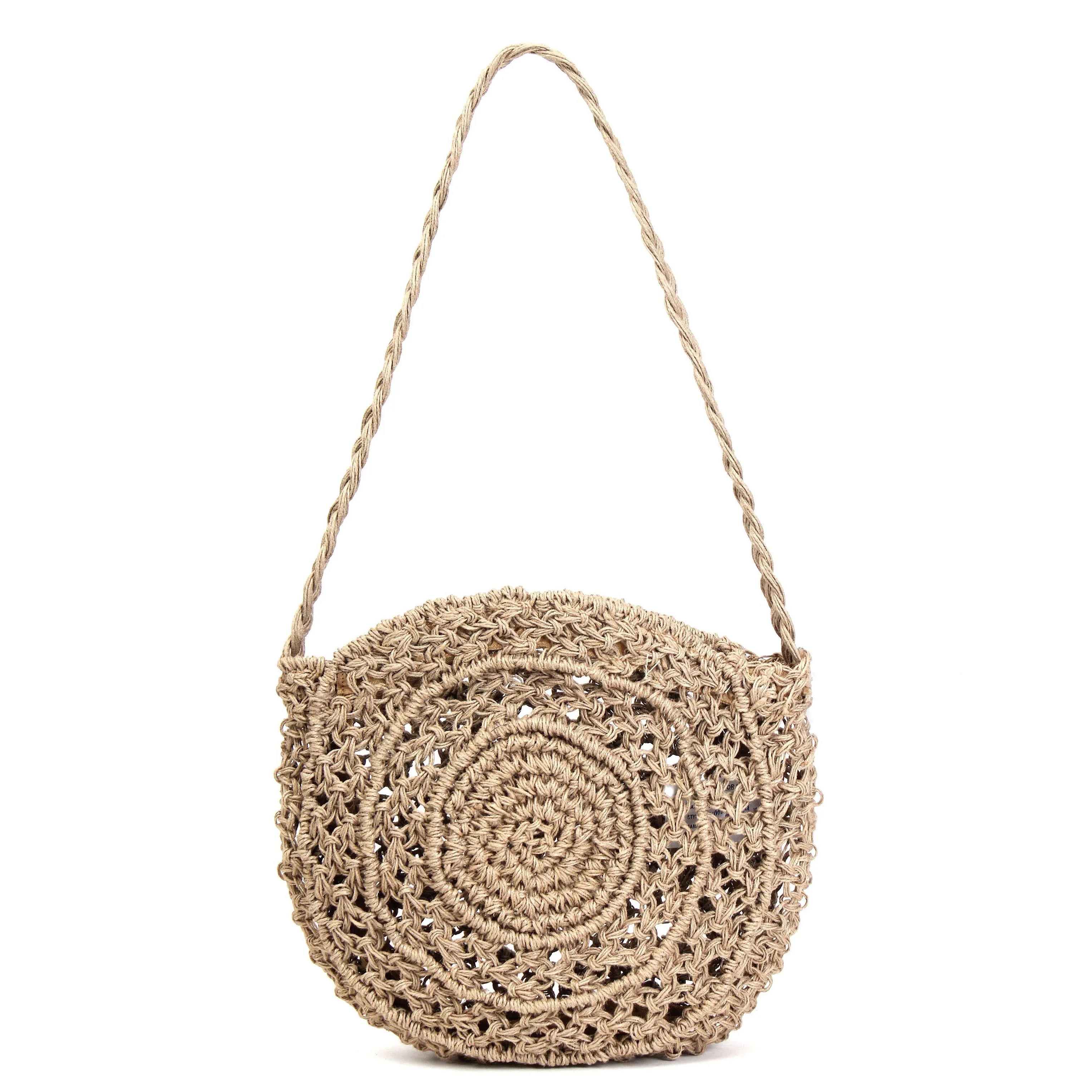 Jute Cord Round Macrame Sling Bag