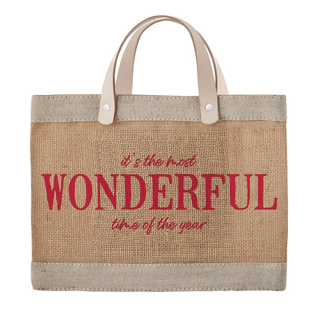 Jute Tote - It's The Most Wonderful Time Of The Year