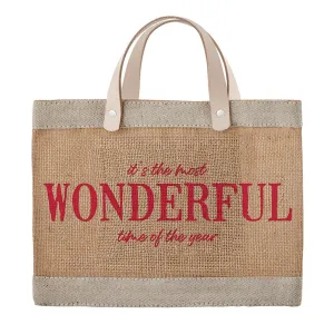 Jute Tote - It's The Most Wonderful Time Of The Year