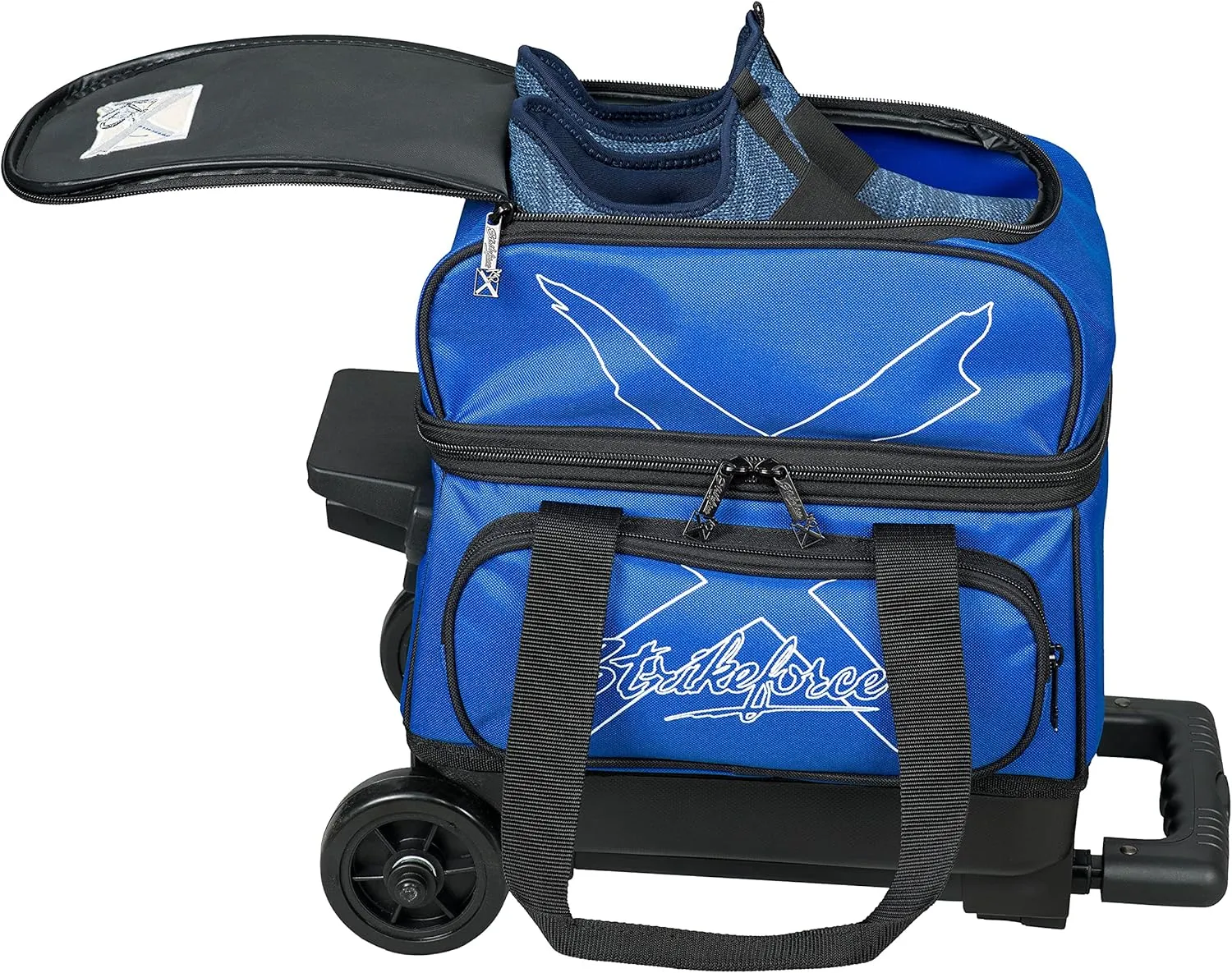 KR Strikeforce Cruiser Single Roller Bowling Bag with Shoe Compartment and Side Accessory Compartment