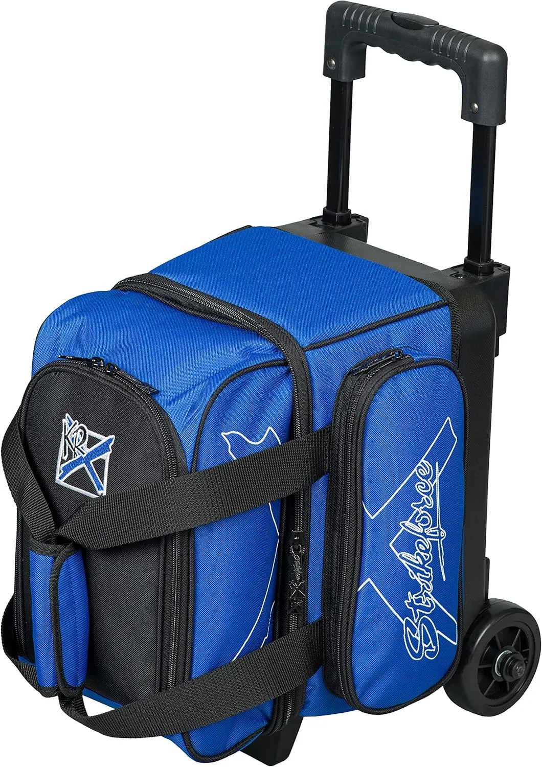 KR Strikeforce Cruiser Single Roller Bowling Bag with Shoe Compartment and Side Accessory Compartment