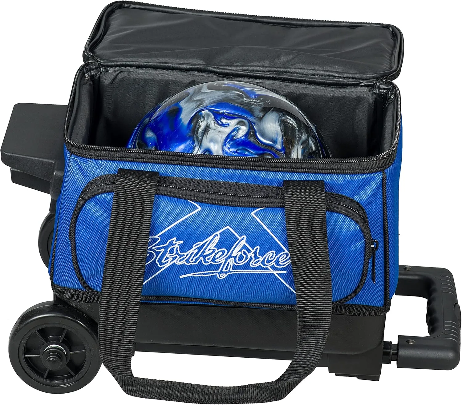 KR Strikeforce Cruiser Single Roller Bowling Bag with Shoe Compartment and Side Accessory Compartment