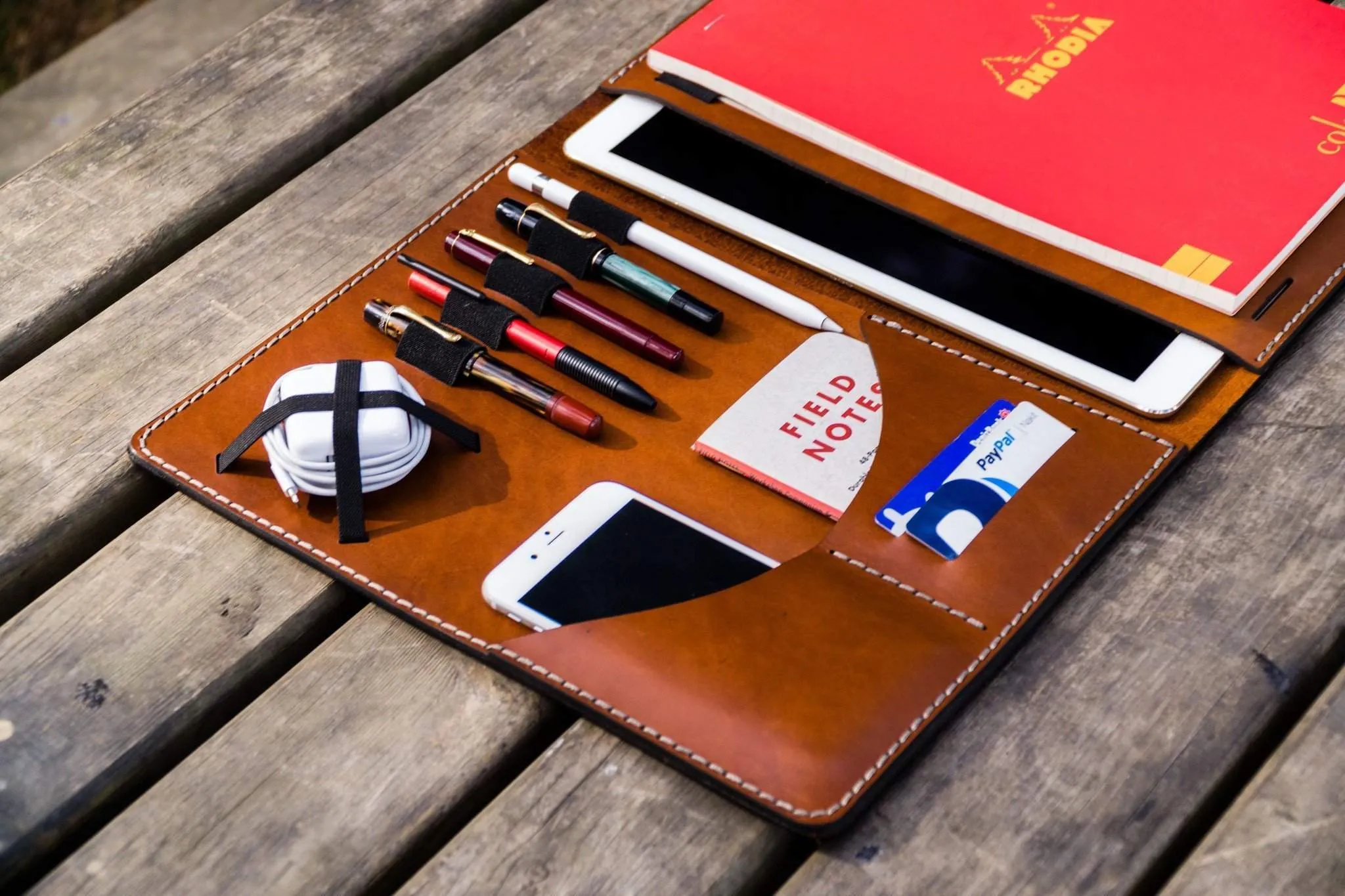 Leuchtturm1917 A4 - A4  Leather Cover Portfolio - Brown