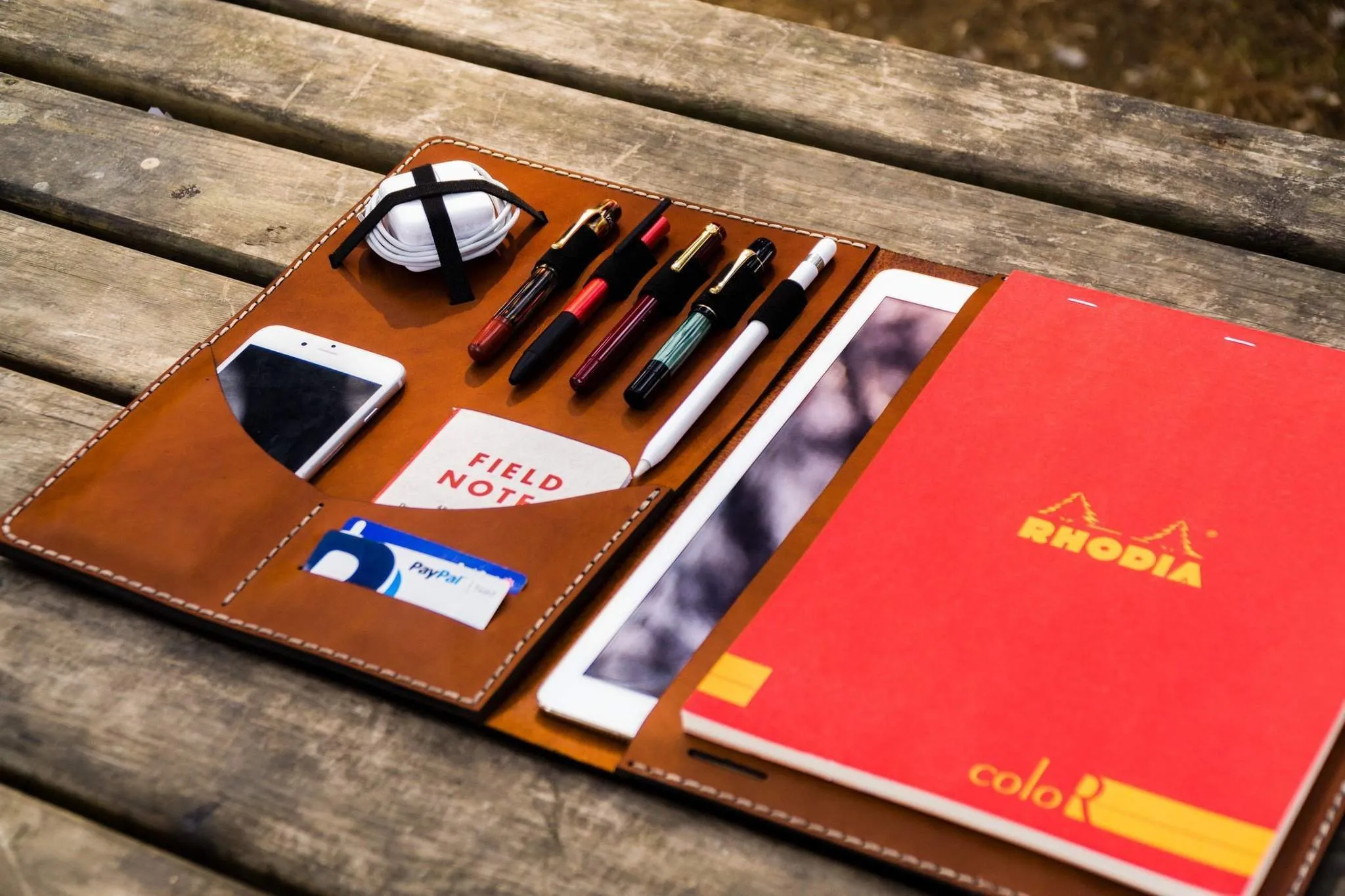 Leuchtturm1917 A4 - A4  Leather Cover Portfolio - Brown