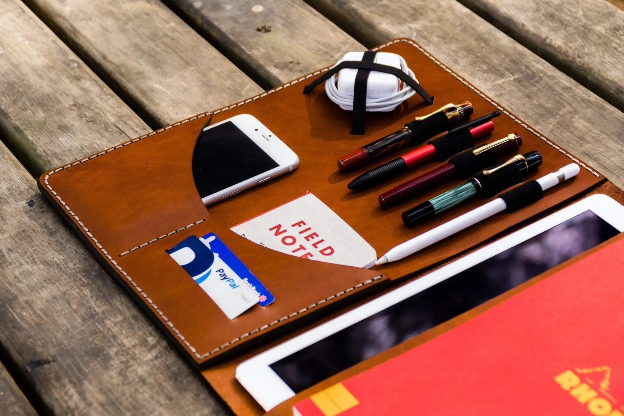 Leuchtturm1917 A4 - A4  Leather Cover Portfolio - Brown