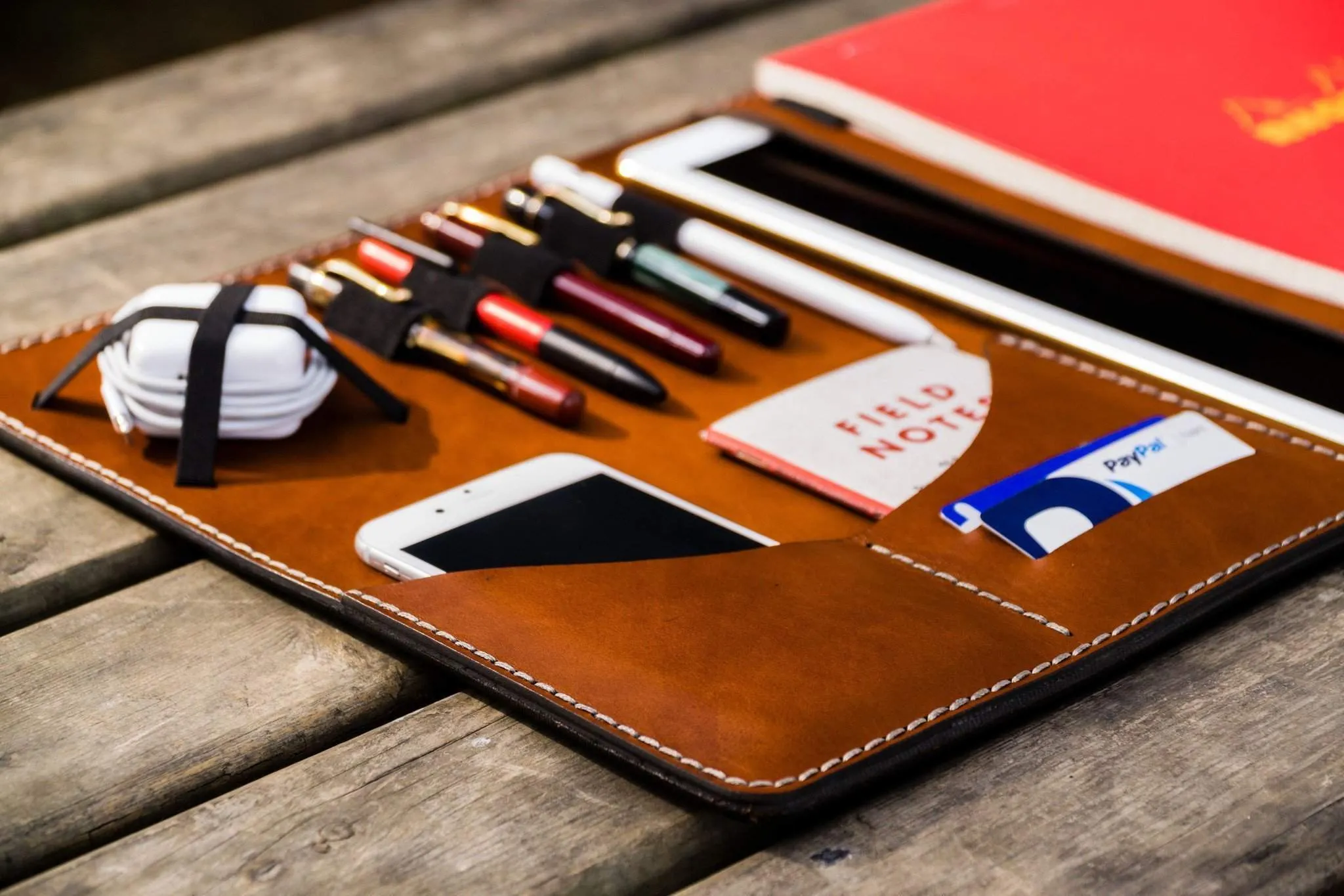 Leuchtturm1917 A4 - A4  Leather Cover Portfolio - Brown