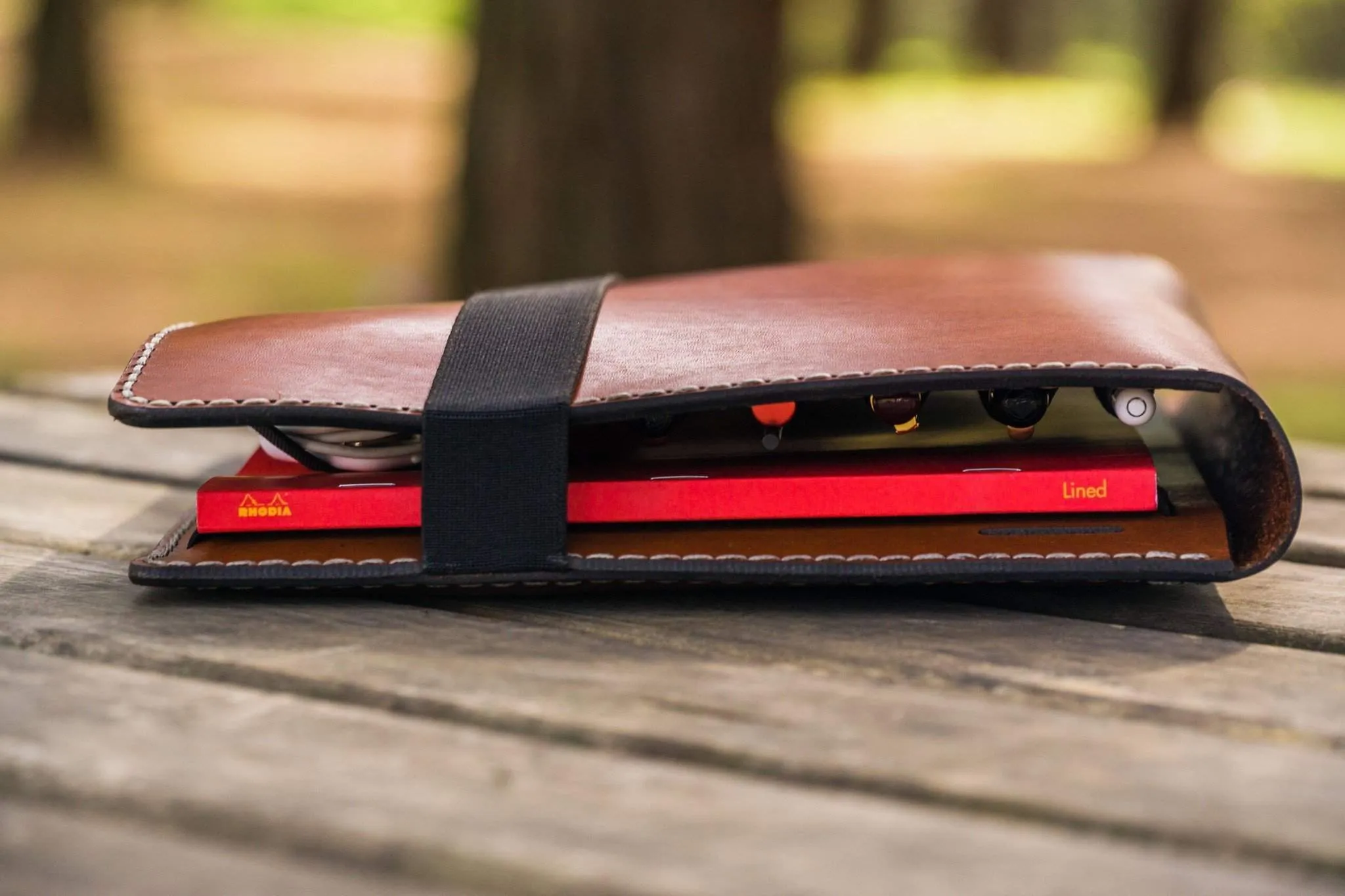 Leuchtturm1917 A4 - A4  Leather Cover Portfolio - Brown