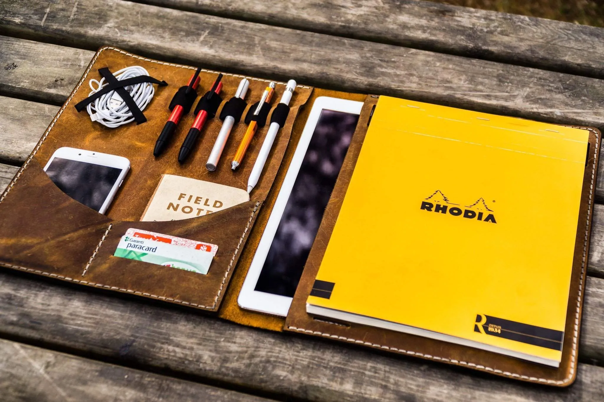 Leuchtturm1917 A4 - A4  Leather Cover Portfolio - Crazy Horse Brown