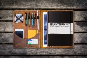 Leuchtturm1917 A4 - A4  Leather Cover Portfolio - Crazy Horse Brown