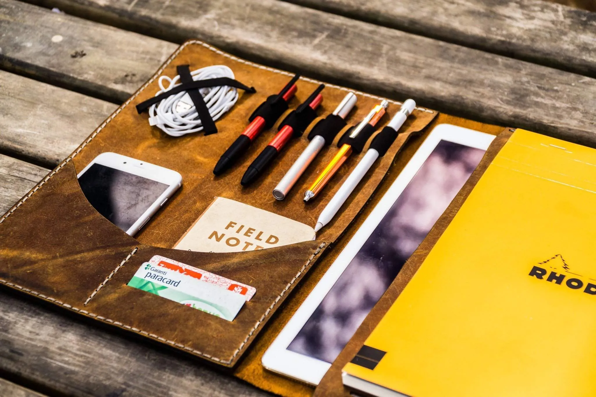 Leuchtturm1917 A4 - A4  Leather Cover Portfolio - Crazy Horse Brown