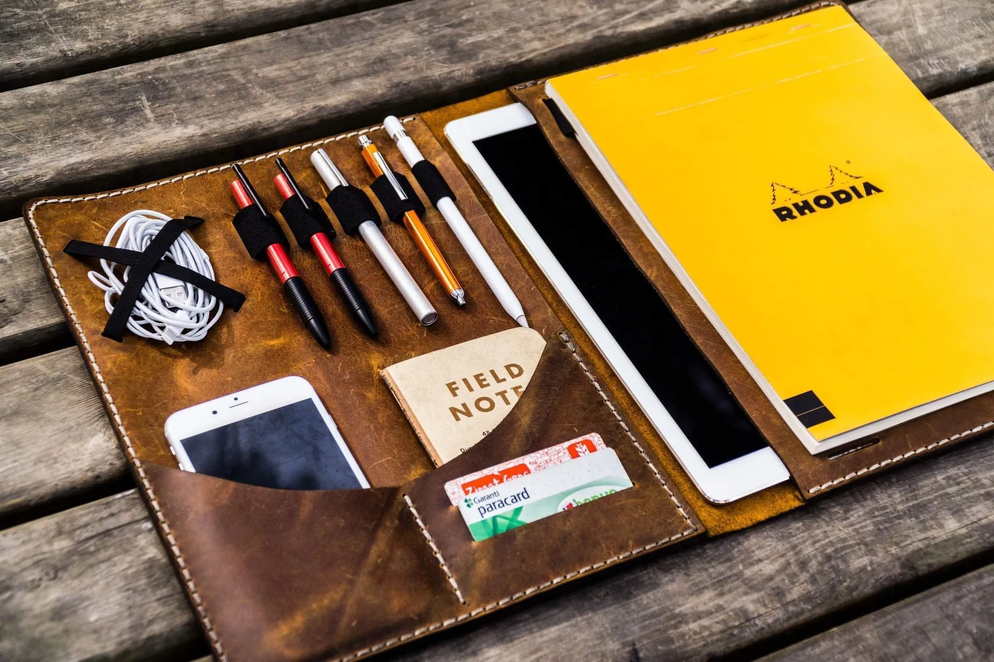 Leuchtturm1917 A4 - A4  Leather Cover Portfolio - Crazy Horse Brown