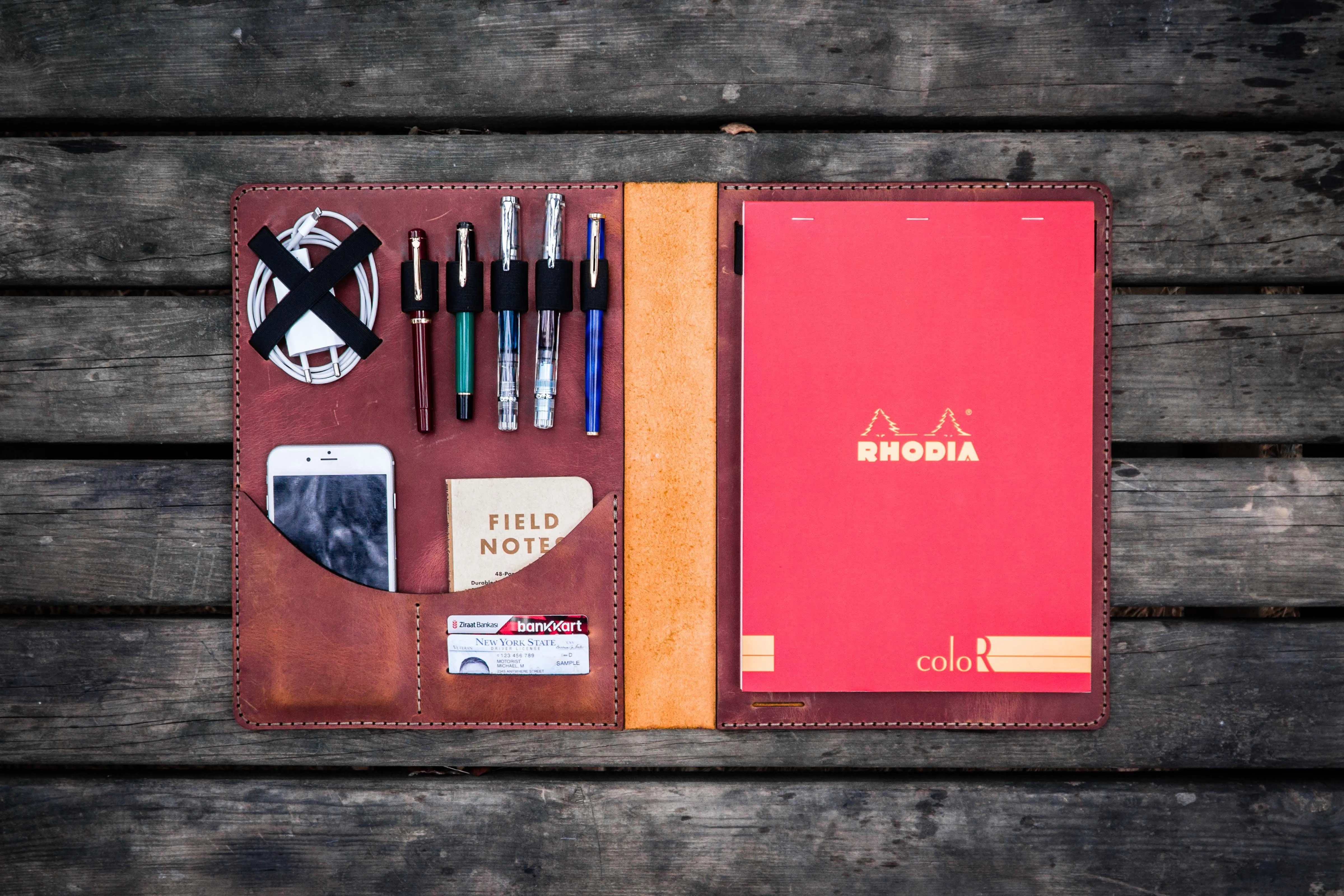 Leuchtturm1917 A4 - A4  Leather Cover Portfolio - Crazy Horse Tan
