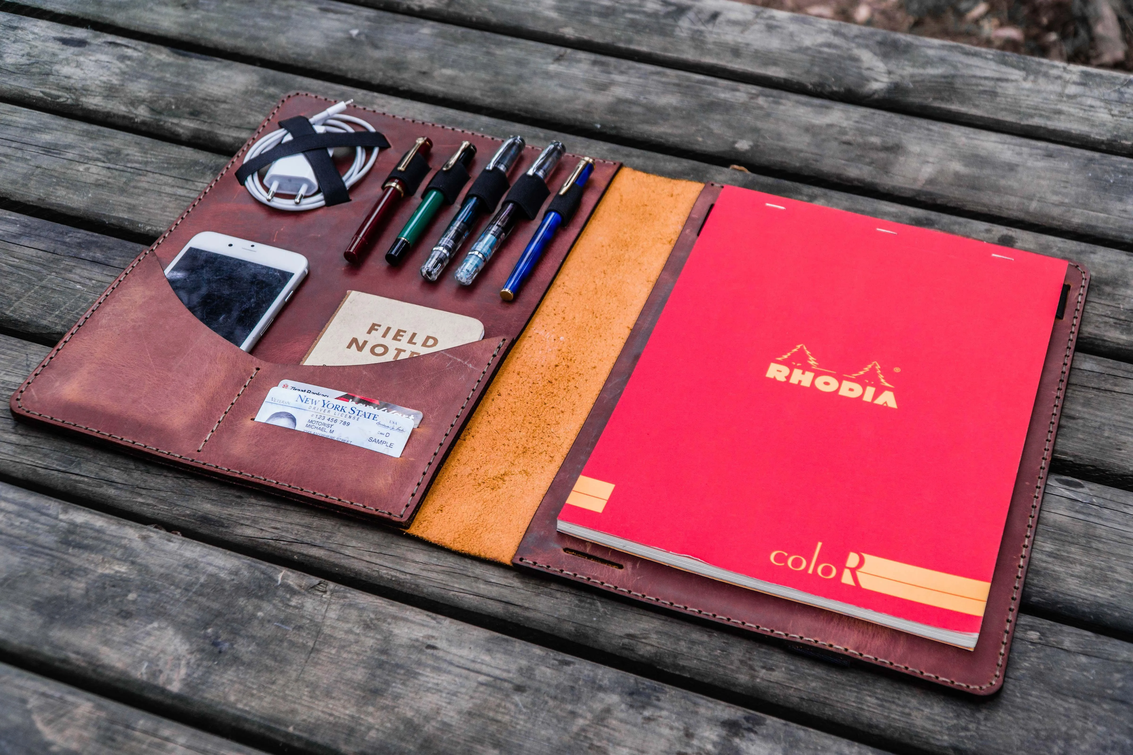 Leuchtturm1917 A4 - A4  Leather Cover Portfolio - Crazy Horse Tan