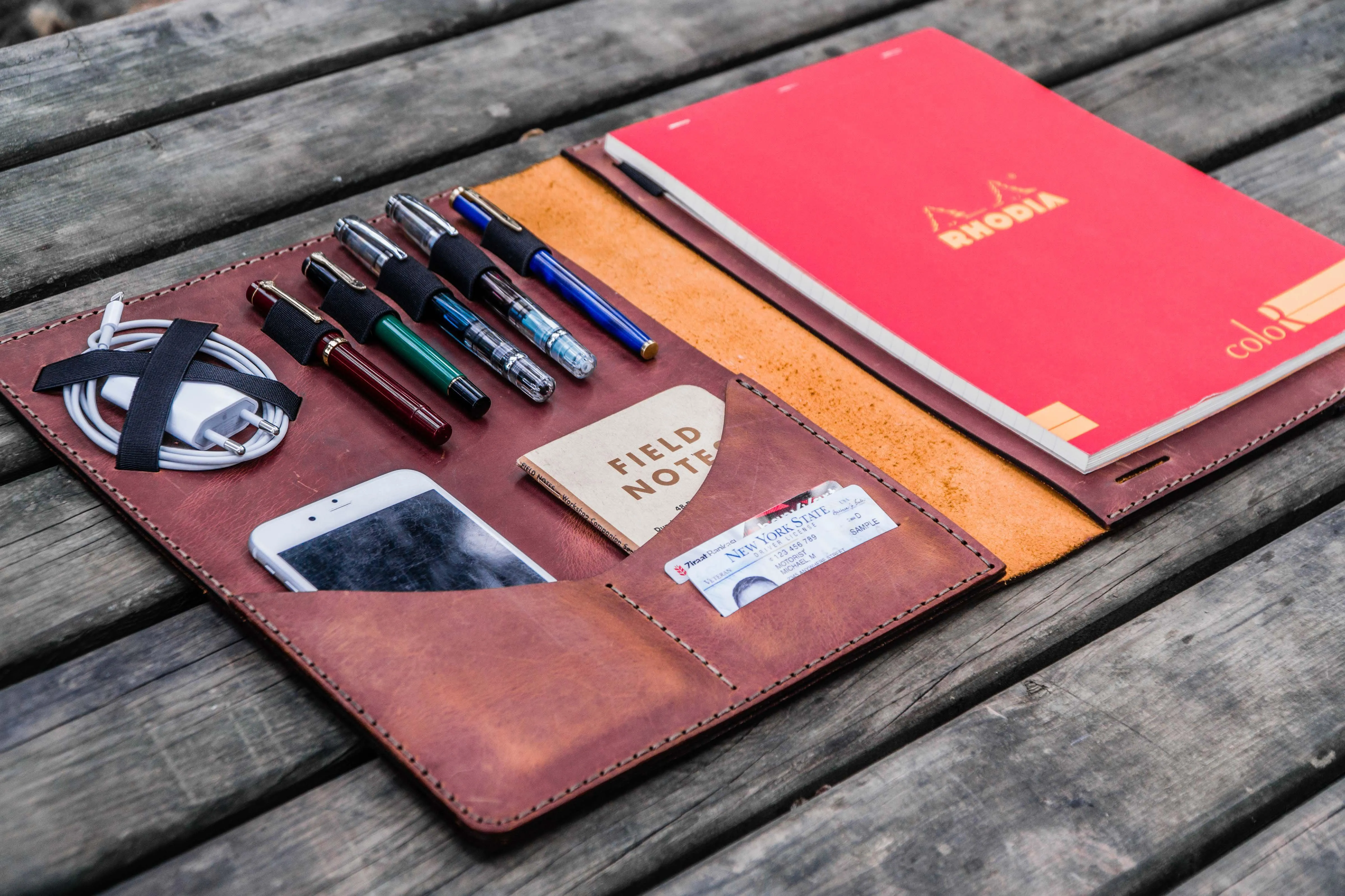 Leuchtturm1917 A4 - A4  Leather Cover Portfolio - Crazy Horse Tan