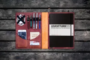 Leuchtturm1917 A4 - A4  Leather Cover Portfolio - Crazy Horse Tan