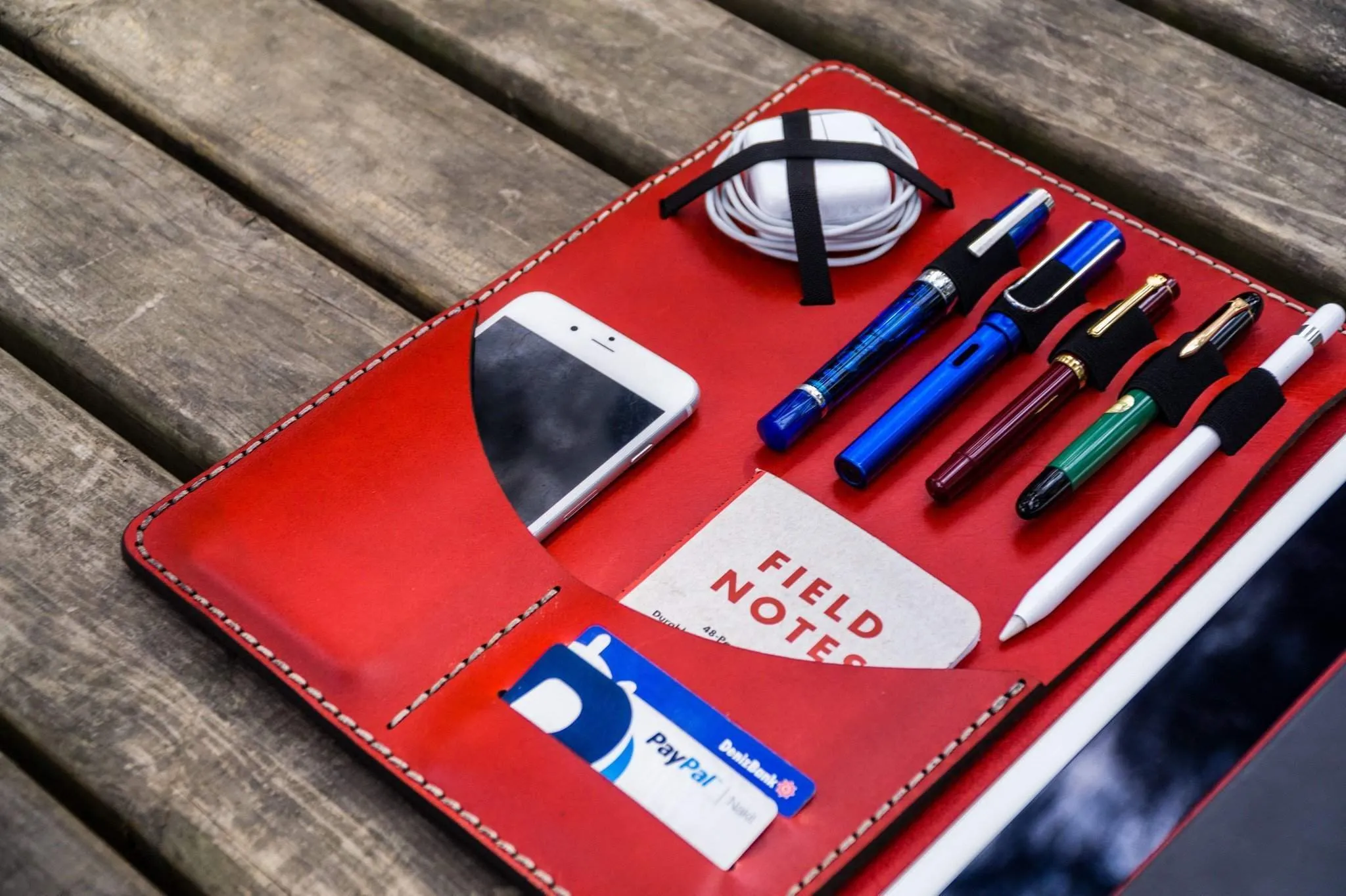 Leuchtturm1917 A4 - A4  Leather Cover Portfolio - Red