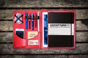 Leuchtturm1917 A4 - A4  Leather Cover Portfolio - Red